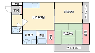 野田シャトルマンションA棟の物件間取画像